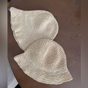 OshKosh B'gosh Kids Cream Straw Hats